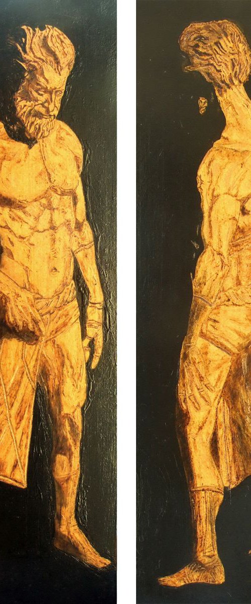 Zeus (diptych) by MILIS Pyrography