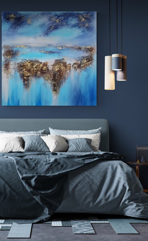 "Blue Waterfall" by Vera Hoi