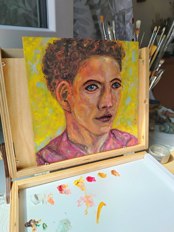 Portrait in Yellow Light