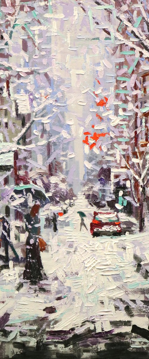 Winter White in Upper Village by Chin H Shin