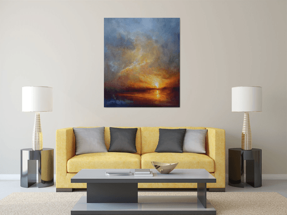 " When the evening speaks a thousand words "  W 110 x H 130 cm , SPECIAL PRICE !!!