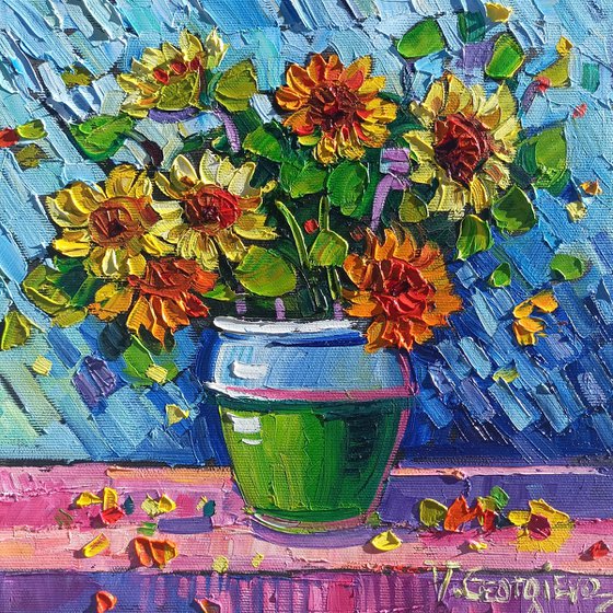 Sunflowers in vase