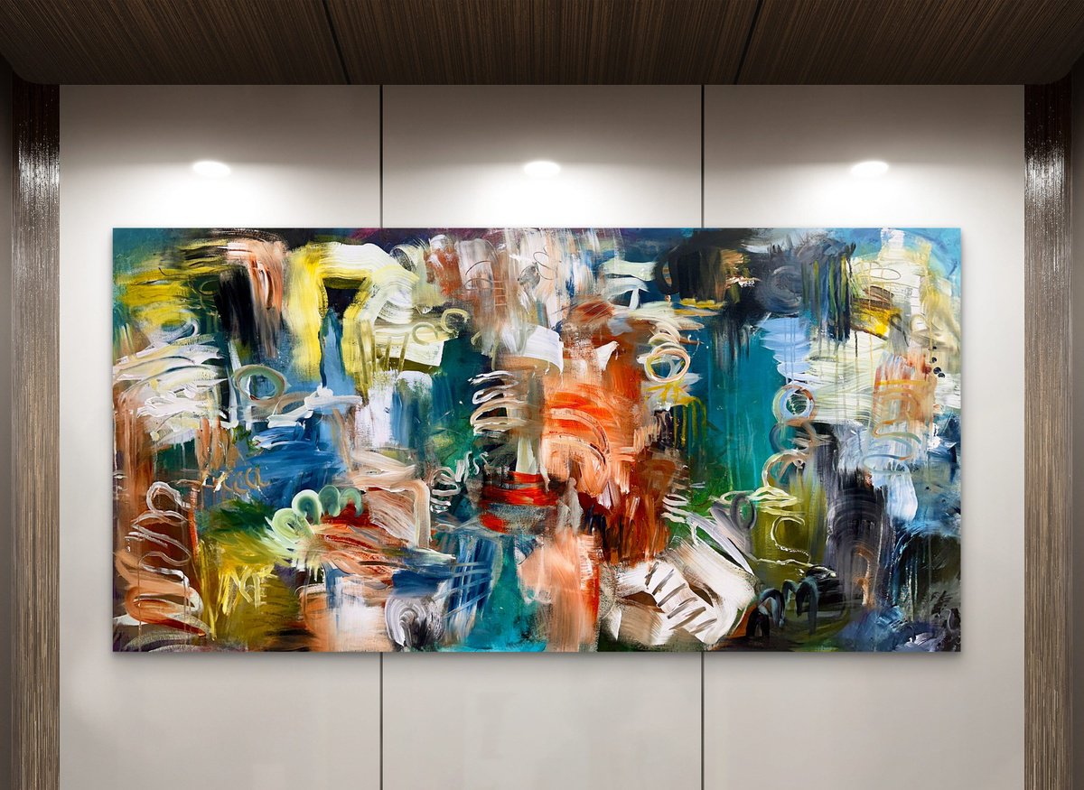After The Flooded Horizon By Theodor Anghel, 60 X 30, Artwork For Sale On Artfinder