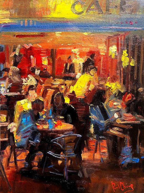Red Wall Cafe by Paul Cheng