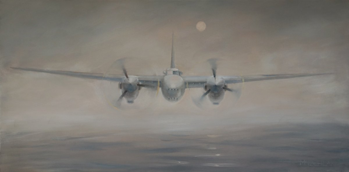Transport Oil Painting By Scott Mclachlan, 47 X 24", Mosquito, Original Artwork