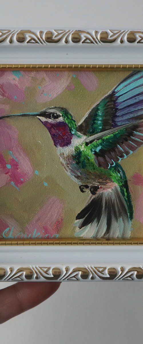 Hummingbird in Flight by Natalia Shaykina