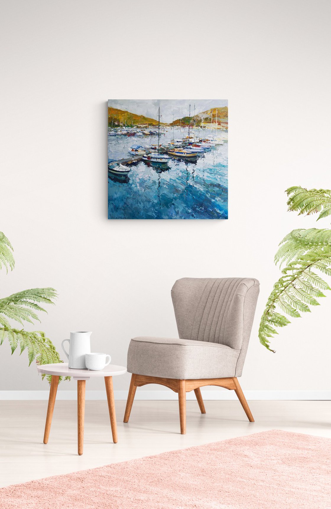 Yachts Oil painting by Anastasiia Valiulina | Artfinder