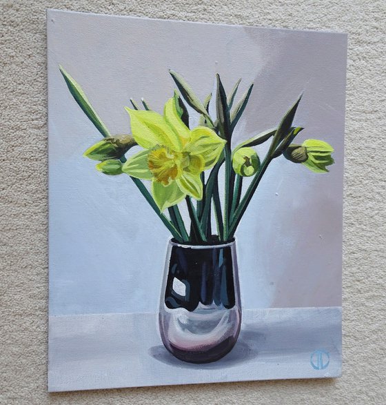 Daffodils In Vase