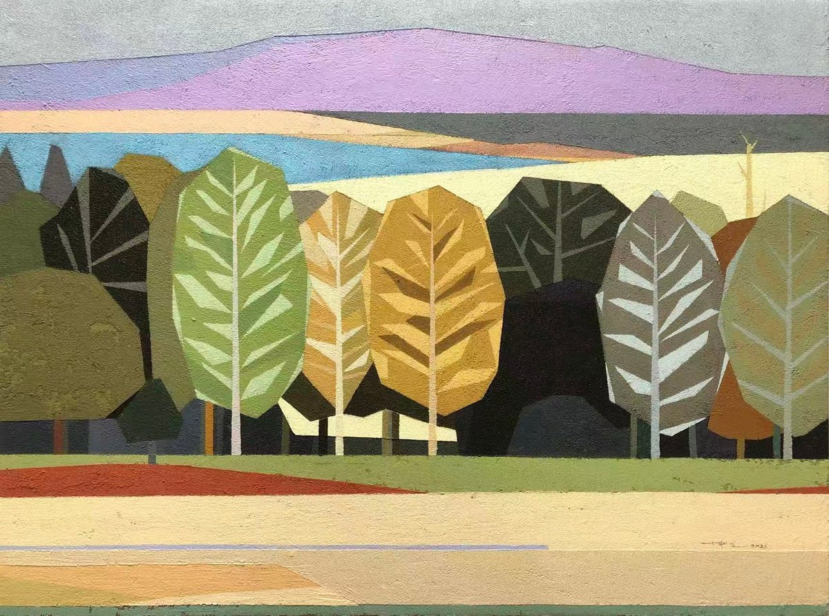 Kunlong Wang | Original Oil Painting | Autumn Is Coming! Km013 | 100 X 75Cm | Artwork For Sale On Artfinder