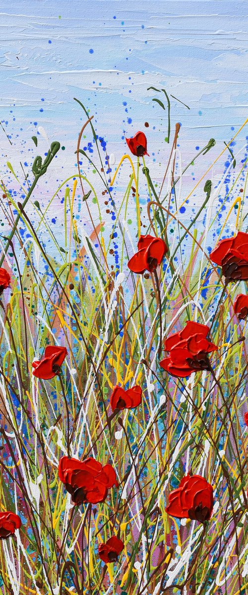 Vibrant Poppies by Olga Tkachyk