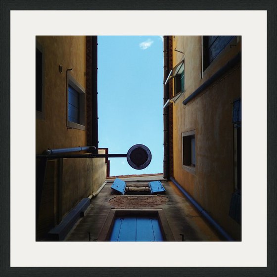 Window To The Skies - Venice Architecture Photography Print - 21x21 Inches, C-Type, Framed