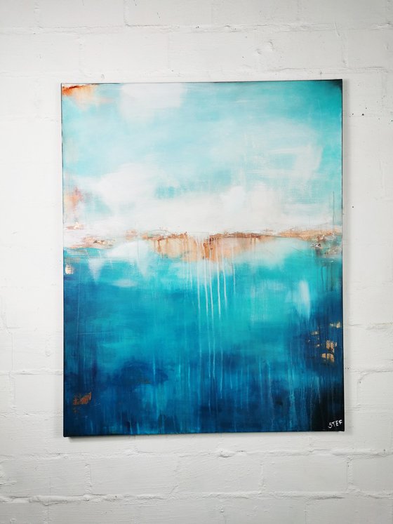 Deep Sea in Turquoise #5 – Abstract Seascape