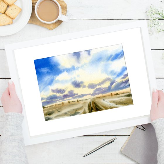 Sky and Cloudy Landscape