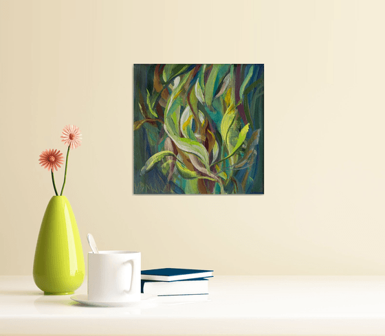 Feeling. Abstract oil painting