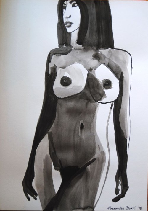 Nude 295 / 42 x 29.7 cm by Alexandra Djokic