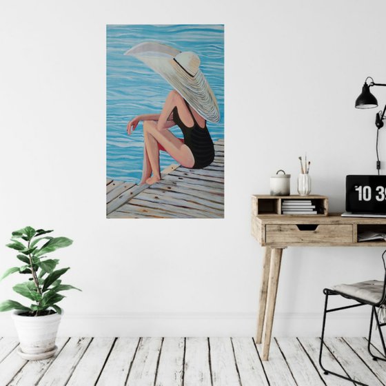 At the beach / 98 X 60 X 5 cm