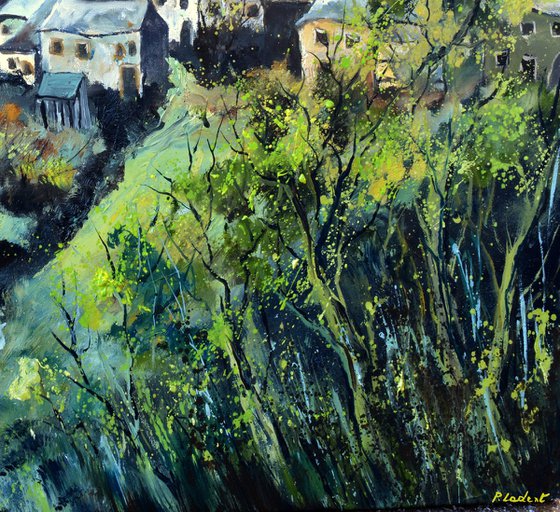 A village in my countryside in spring