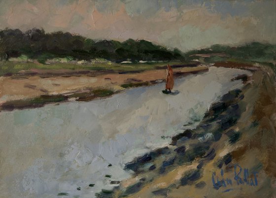 River Arun with Boat