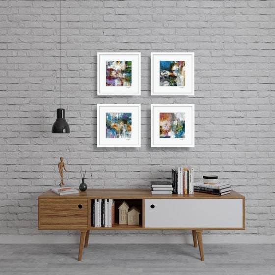 Magical Things Collection 1 - 4 Abstract Paintings