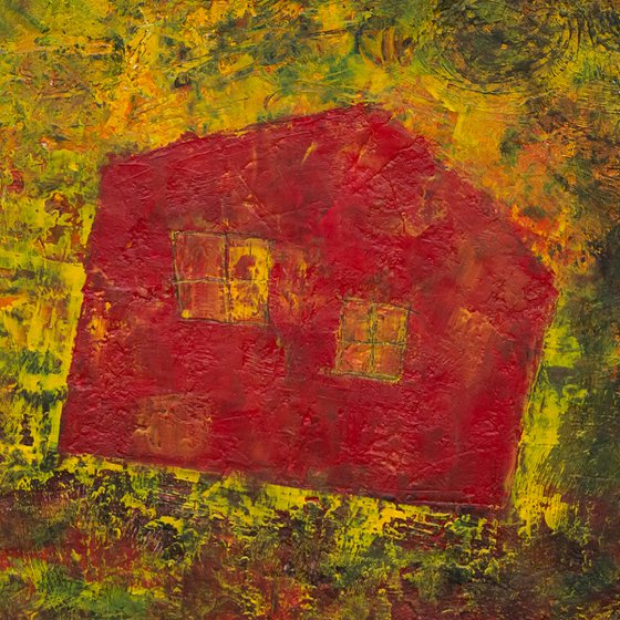 Flying Red House