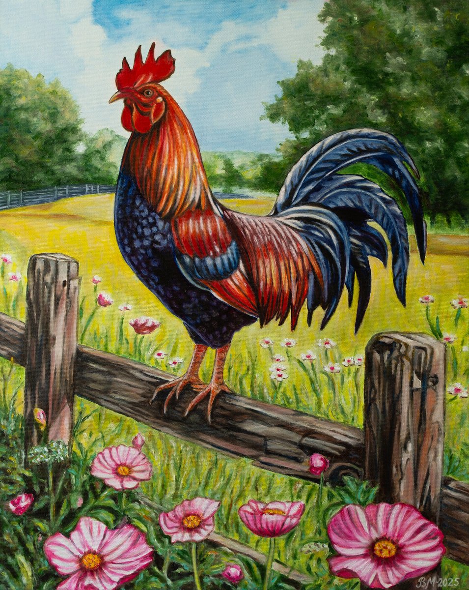 Impressionistic Animal Oil Painting By Vera Melnyk, 16 X 20", Master, Original Artwork