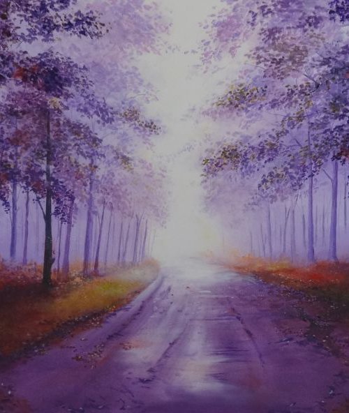 The Walk Through Life by Mel Davies Original Art