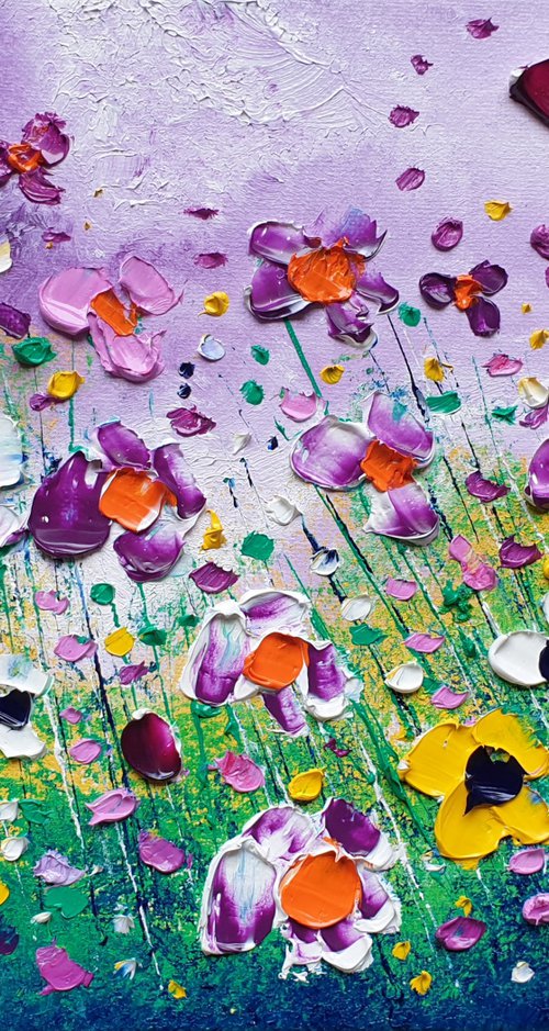 "Violet Skies & Flowers in Love" by Phil Broad