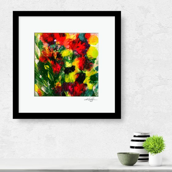 Flowering Euphoria 1 - Floral Abstract Painting by Kathy Morton Stanion