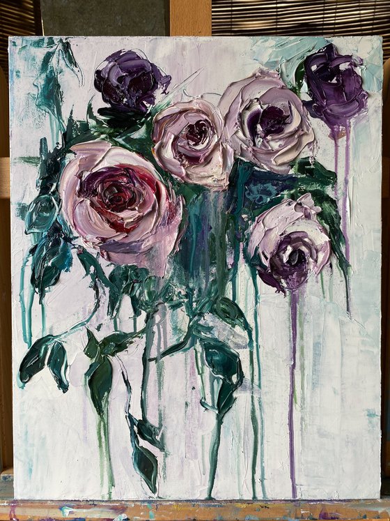 Flowing Dusty Roses II