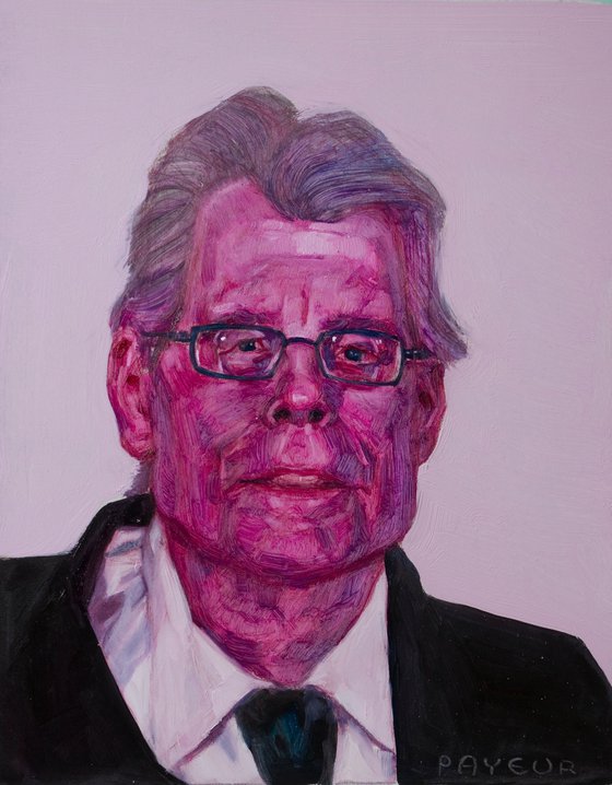 pop portrait of Stephen King