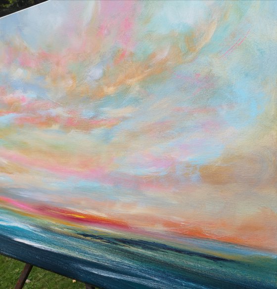 "Unity" - Cornish Seascape, Art, Skyscape