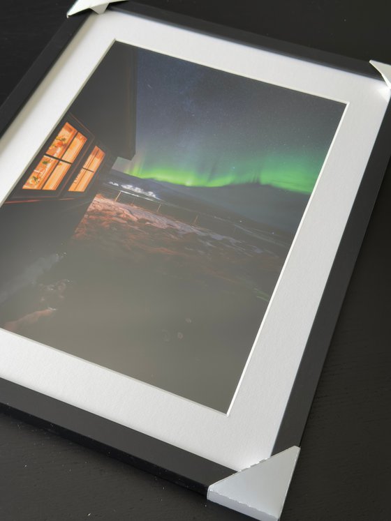 STARRY SKY AND NORTHERN LIGHT
