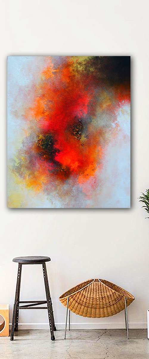 120x100cm. / Abstract painting / Exhibit N17 by Alex Senchenko