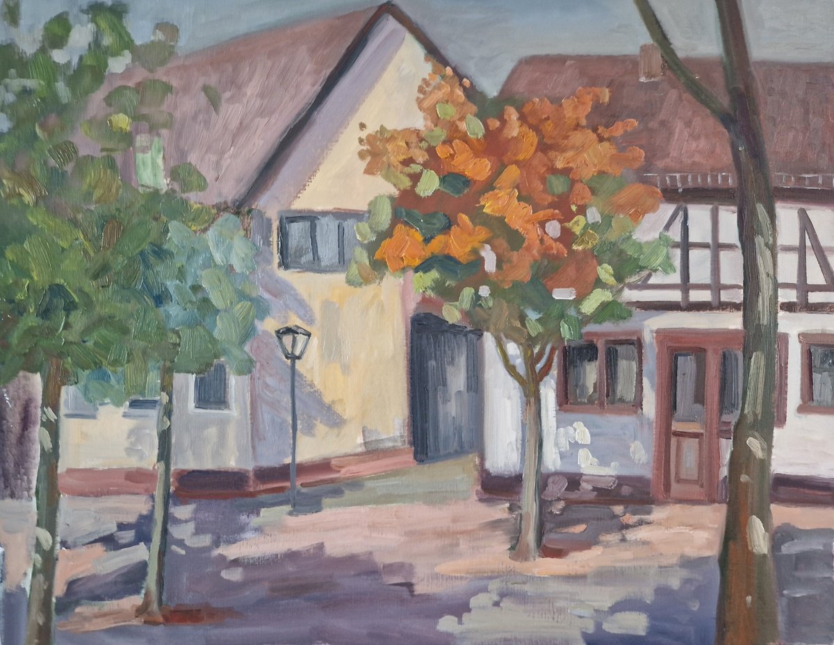 Impressionistic Landscape Oil Painting By Olena Kolotova, 26 X 20", Sketch On The Plein Air "Sunny Day", Original Artwork