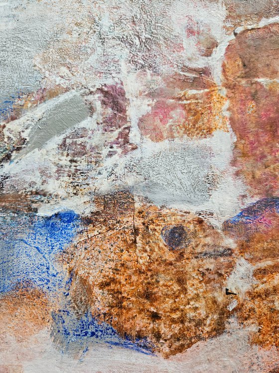 Afterimage. abstract painting, framed