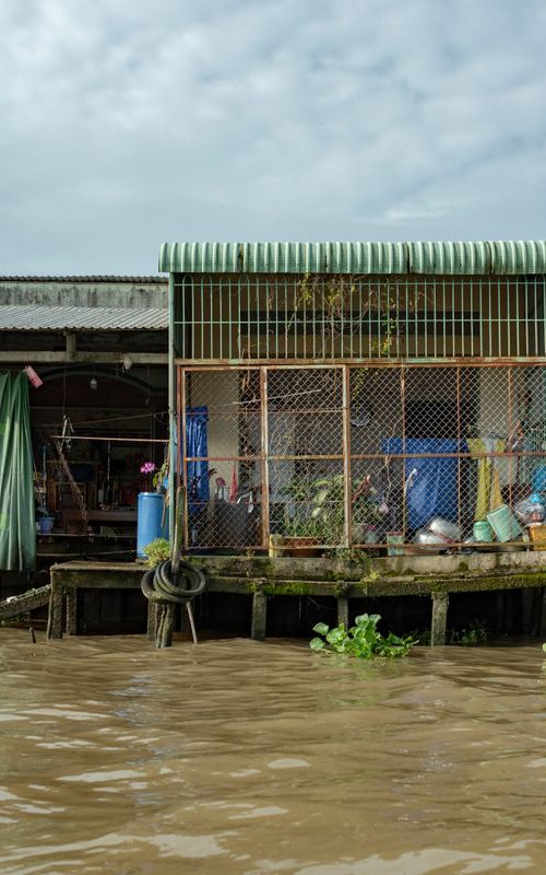 Stilt Houses - Mekong #3 by Serge Horta