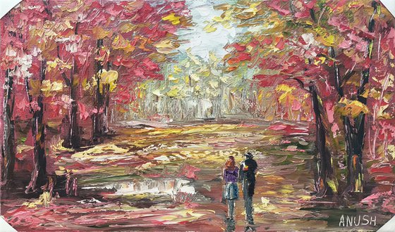 A Walk Among Falling Leaves