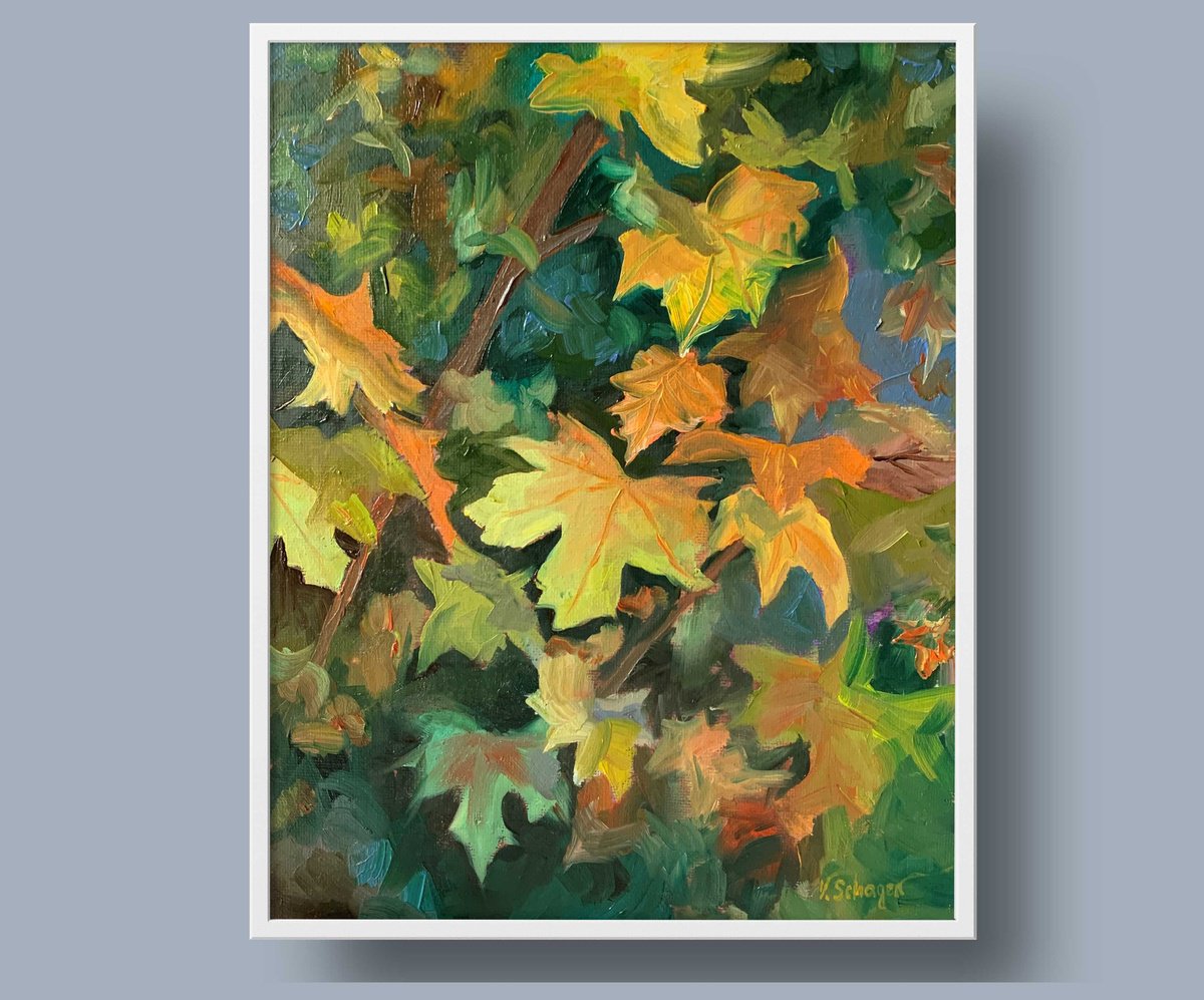 Autumn Leaves. By Vita Schagen, 9 X 12, Artwork For Sale On Artfinder