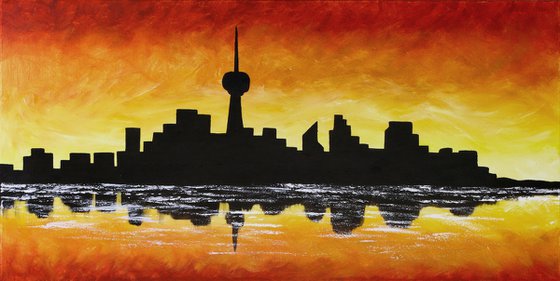 Sunset City Silhouette
