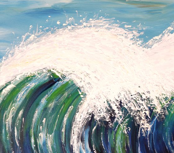 Seascape Breaking Waves D 7