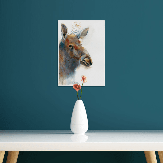 Moose portrait