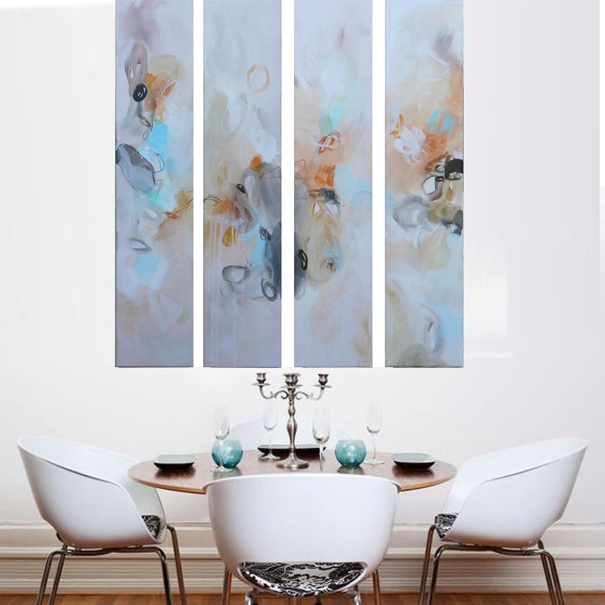 Organic Abstract Acrylic Painting By Susan Wooler, 31 X 39", Xxl Lets Begin Again, Original Artwork