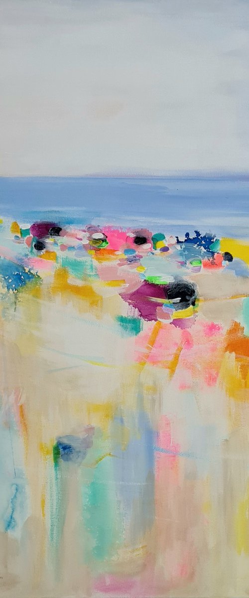 Flowers at the beach 4 by Wioletta Gancarz