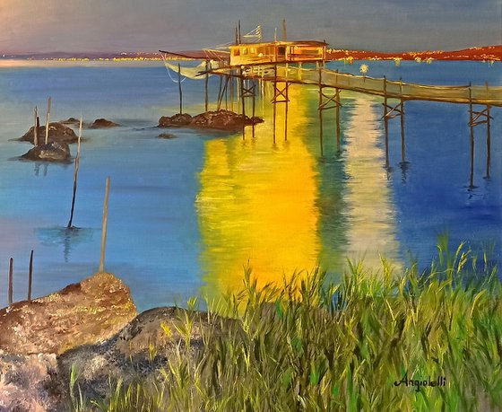 Landscape in the moonlight