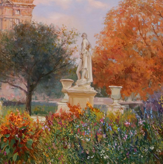 Paris. Tuileries Garden autumn
