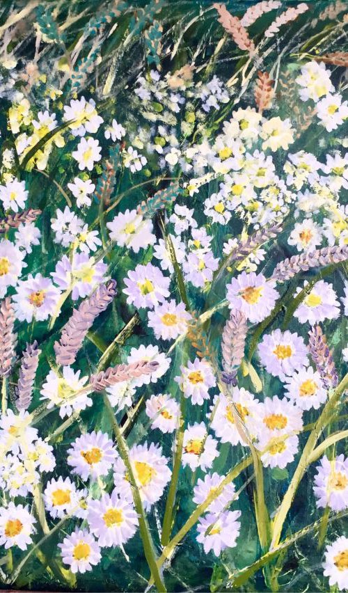 Daises and wheat by Elisabetta Mutty