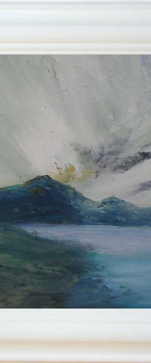 Calm Loch Scottish highlands by oconnart