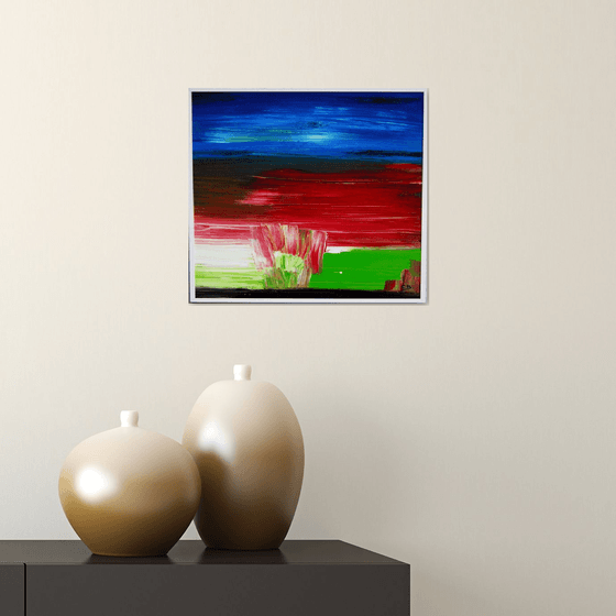 Landscape on mars (framed artwork ready to hang)