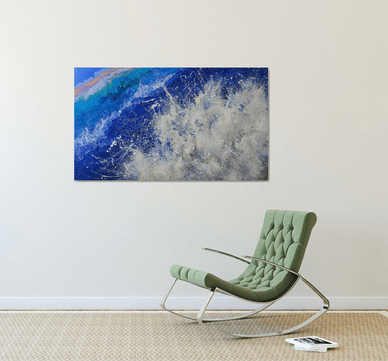 Seascape  "Wave" LARGE Painting