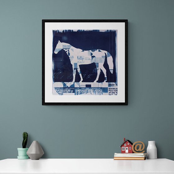Cyanotype_04_45x45 cm_The horse